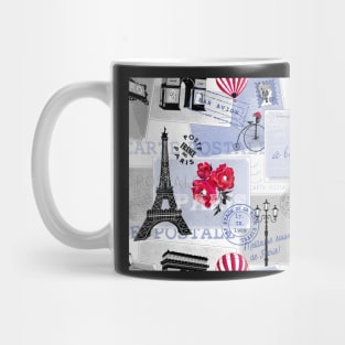 Vintage mail from Paris blue-white-red Mug